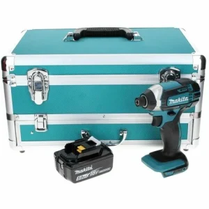 Makita DTD 152 T1TX Akku Schlagschrauber 18 V 165 Nm + 1x Akku 5,0 Ah + 70 Tlg. Bit Bohrer Set + TX Alu Koffer – Ohne Ladegerät 11