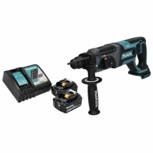 Makita DHR 241 RG Akku Bohrhammer 18 V 2,0 J SDS Plus + 2x Akku 6,0 Ah + Ladegerät 9