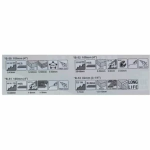 Makita Stichsägeblatt Sortiment B 2 Stk. ( 2x B-44426 ) 20 Tlg. Für Holz / Kunststoff / Metall / Parkett / Laminat 9