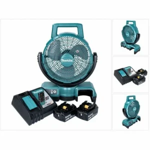 Makita DCF 203 RT Akku Lüfter Ventilator 14,4 V – 18 V + 2x Akku 5,0 Ah + Ladegerät 9
